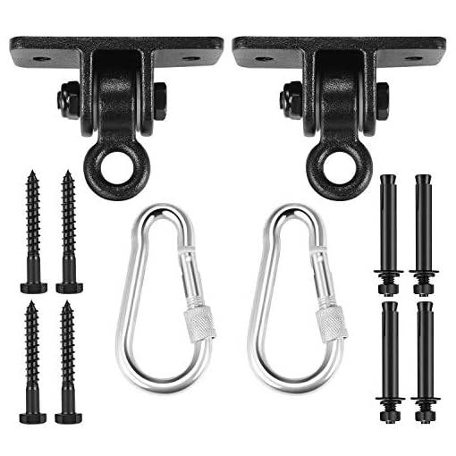 MDAIRC Swing Set Brackets, Heavy Duty Swing Hangers for Wooden Sets Playground Porch Indoor Outdoor & Hanging with Snap… - Image 3