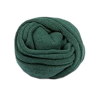 Coberllus Newborn Baby Photo Props Blanket Stretch Knitted Wrap Swaddle for Boy Girls Photography Shoot (Green)