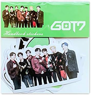 jlfhyg Trusted Kpop BTS Blackpink Twice GOT7 Seventeen Scrapbook Stickers Cardstock Stickers DIY Album Scrapbook Laptop Deco(GOT7)
