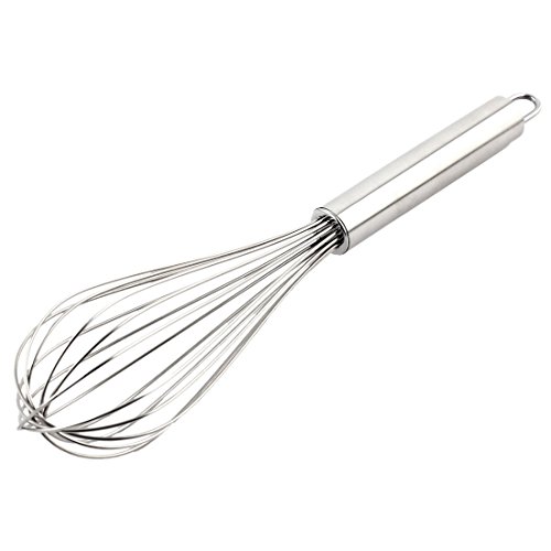 uxcell Stainless Steel Restaurant Manual Handheld Egg Cream Mixing Mixer Beater Whisk