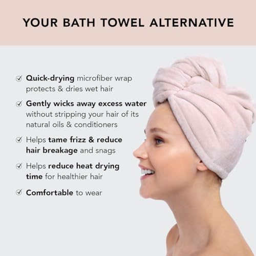 Kitsch Microfiber Hair Towel Wrap for Women Quick Dry Towel