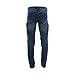 Bleecker & Mercer - Men's Denim Cargo Pack Moto Jeans - Indigo