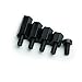 Aike 300PCS M3 Nylon Black Hex Screw Nut Spacer Standoff Varied Length Assortment Box