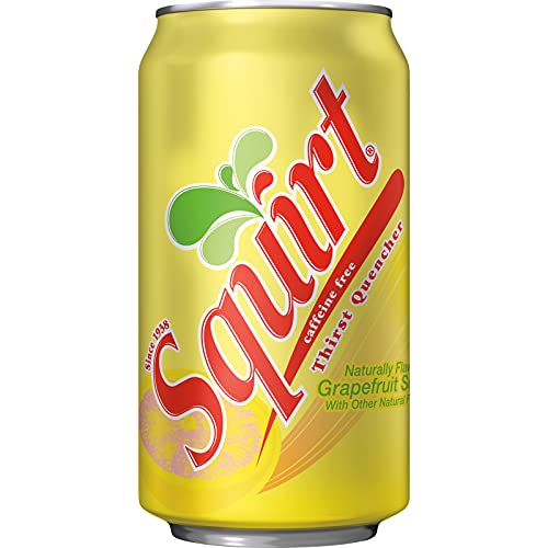 SQUIRT SODA, GRAPEFRUIT, 12 FL OZ CANS, 12 PACK