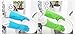 4 Pair Waterproof Reusable Dishwashing Nitrile Gloves for Car-washing Laundry Household Cleaning Medium