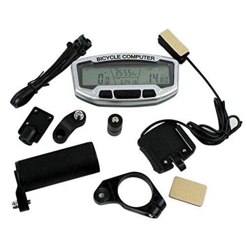 DZT1968 1SET Computer Wireless Bike Speedometer+Backlight+Remote Control+Transmitter Sensor