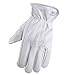 Wells Lamont Men's Full Leather Work Gloves with Reinforced Palm, Grain Goatskin, Elastic Wrist, Medium (1720M)