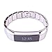Newest Premium Replacement Accessory Metal Watch Bands Bracelet Strap for Fitbit Alta (No Tracker) (Style C: silver)