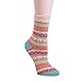 YOMORES Women Socks 5 Pack Vintage Style Cotton Knitting Wool Warm Winter Fall Crew Socks (C1) Stripe Multi One Size