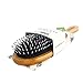 Hair Brush, Boar Bristle Hair Brush - Natural Wooden Bamboo Helps Maintain and Control Frizzy, Unmanageable Hair, While the Pins Hair Detanlger and Massage Scalp For Healthy Hair (Eco-Friendly Paddle)