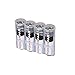 Storacell by Powerpax Slimline AA Battery Storage Container - Holds 4 Batteries, Clear