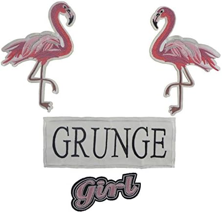 Pink Flamingo Patch Set | Patches | Unique & Fashionable | Standing Goose "Cichlid"