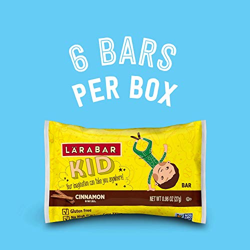 Larabar Kids Cinnamon Swirl Gluten Free Bar, 0.96 oz Bars, 6 ct