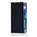 32nd Classic Series - Real Leather Book Wallet Case Cover for Sony Xperia XZ, Real Leather Design with Card Slot, Magnetic Closure and Built in Stand - Black