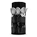 13 Piece Stainless Steel Family Cutlery Picnic Utensil Set with Travel Case for Camping | Hiking | BBQs - Includes Forks | Spoons | Knifes | Chopstick, Plus Nylon Commuter Case (Black)