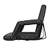 Stadium Boss Recliner Stadium Seat for Bleachers, Benches, Lawns, Backyard, Camping & Beach – Padded Sport Chair, Cushion Backs & Armrest – 6 Reclining Positions – Portable Carry Straps – Black