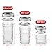 VERONES Mason Jars Canning Jars, Jelly Jars With Regular Lids, Ideal for Jam, Honey, Wedding Favors, Shower Favors, DIY Spice Jars, 4 OZ x 10, 8 OZ x 10, 12 OZ x 10