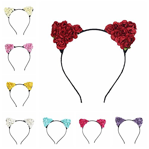 Dedila Women Lady Girls Cat Ears Headband Headwear Hair Cosplay Headband Self Photo 7 colors options hair accessories Material Paper