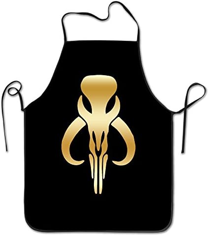 Bounty Hunter Boba Fett Ban Gold Logo Kitchen BBQ Apron