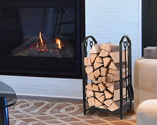 1 Juvale+Firewood+Rack+Fireplace+Tools