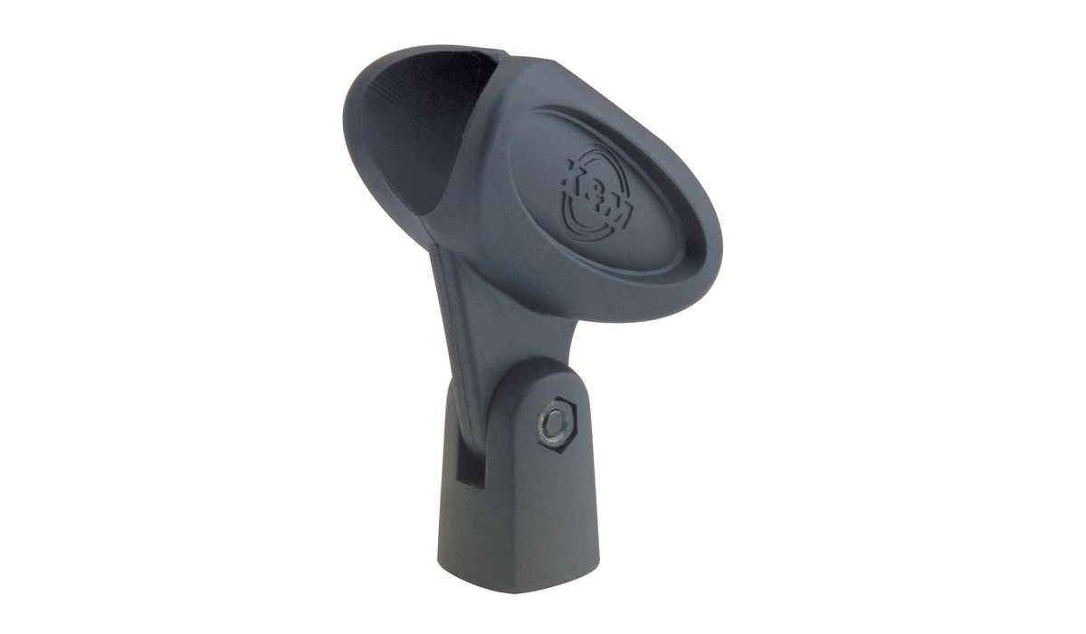 K&M - König & Meyer 85060 Microphone Clip Elastic Microphone Clamp Diameter 34-40 mm - 5/8 Inch Thread - Colour: Black