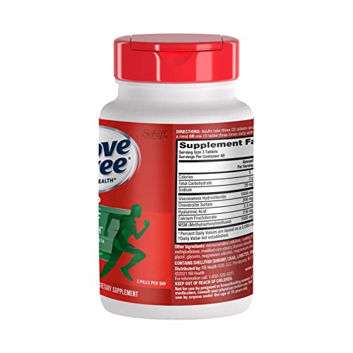 MOVE FREE ADVANCED GLUCOSAMINE CHONDROITIN MSM JOINT SUPPORT SUPPLEMENT, SUPPORTS MOBILITY COMFORT STRENGTH FLEXIBILITY & BONE – 120 COUNT (PACK OF 3)