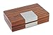 LEO LION Men's Jewelry Box Organizer - Small Jewelry Box for rings, cuff links, earrings, necklaces and small items - [Color: Rosewood]