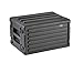 SKB 6U Shallow Roto Rack Case - Durable Polyethylene Gear Protector, Stackable, Waterproof with Twist Latches & Rubber Feet for Musicians, DJs, and A/V Equipment - Secure Transport & Storage Solution