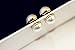 Molike Fashion Magnetic Circle Stud Pearl Earrings Non Piercings Clip 10mm for Women (Golden-Tone)