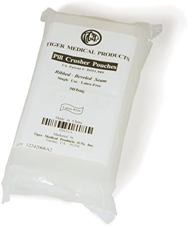 Pill Crusher Pouches Beveled Seam