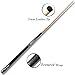 TaiBA 2-Piece Pool Stick + Hard Case, 13mm Tip, 58