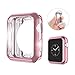 HILIMNY Hailan Case For Apple Watch,Flexible Slim Lightweight Plated TPU Shock Absorption Anti-Scratch Protective Cover Case (Not Cover the Screen) for Apple Watch Series 1 / 2 / 3,38mm,Rose Gold