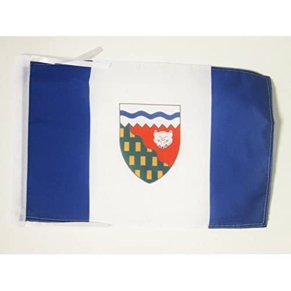 AZ FLAG - Northwest Territories Flag - 18'' x 12'' - 100% Polyester Canada - Canadian Northwest Territorian Small Banner with Two Cords - Fade Resistant - Vivid Colors - 18x12 in - 45x30 Cm โ image 1