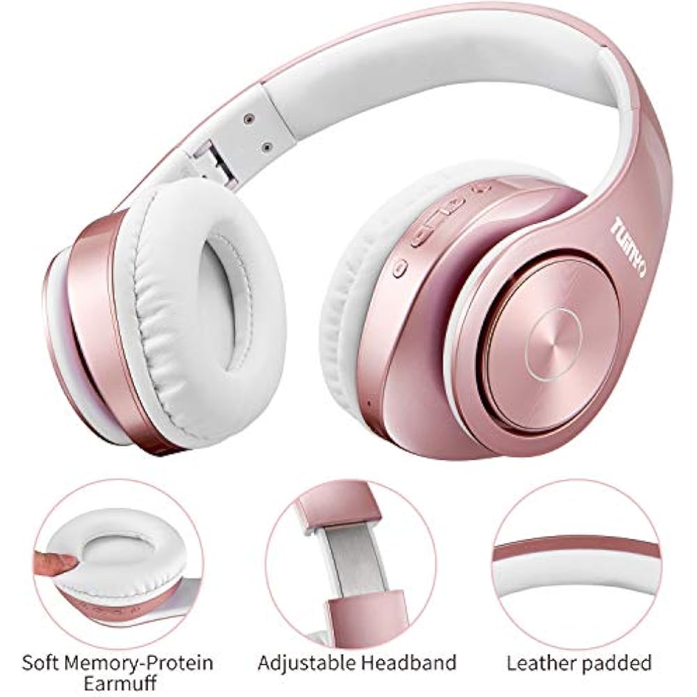 Bluetooth Headphones Wireless,Tuinyo Over Ear Stereo Headset 35H