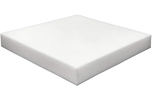 Foamma 1-Pack 1" x 20" x 20" High Density Upholstery Foam - Chair Cushion Square Foam for Dining Chairs, Wheelchair Seat Cushion Replacement