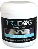 Dog Eye Wipes - TruDog Refresh Me Eye Wipes - 80 Count - Fade and Prevent Tear Stains - Moisturize and Hydrate Hair - Promote Healing and Protect Skin - Antimicrobial