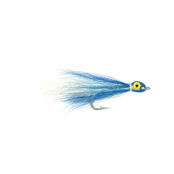 The-Fly-Fishing-Place-Clousers-Minnow-Fly-Fishing-Flies-Collection-Assortment-of-4-Saltwater-and-Bass-Flies-Hook-Size-10