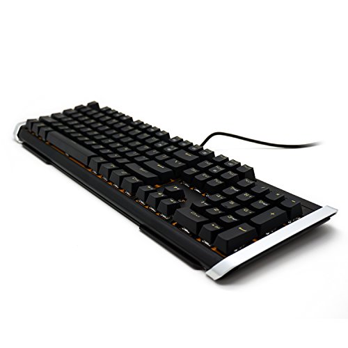 James Donkey 612 Mechanical Keyboard Blue Switch KAILH 104 Key 50 Million Click LED Backlit NKRO USB Wired for Gaming PC Desktop Office Laptop - Black