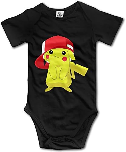 Pokemon Pikachu Unisex Baby Onesie Short Sleeve Cotton Bodysuit