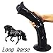 FAAK Big Size Artificial Horse Dildo Soft Flexible Thick Long Adult Sex Toy (Black)