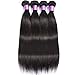 AUTTO Hair Brazilian Virgin Hair Straight Hair One Bundle 28inch 100% Unprocessed Virgin Human Hair Extension Weave Weft Natural Color (100+/-5g)/bundle Can be Dyed and Bleached