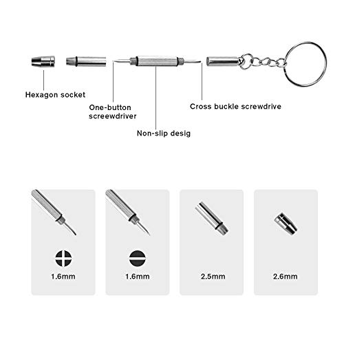 image for Cosy Eyeglass Repair Kit Sunglasses Repair Kit with Screws Screwdriver