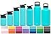 Simple Modern 10 oz Summit Water Bottle - Stainless Steel Hydro Kids Flask +2 Lids - Wide Mouth Double Wall Vacuum Insulated Reusable Teal Small Metal Coffee Leakproof Thermos - Caribbean