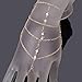 ISHOW Hand Harness Bracelet Bangle Slave Chain Link Finger Ring Bracelet