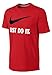 NIKE Sportswear Men's Just Do It Swoosh Tee, University Red/White/Black, Large