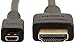 Amazon Basics High-Speed Micro-HDMI to HDMI TV Adapter Cable (Supports Ethernet, 3D, and Audio Return) - 6 Feet (2-Pack)
