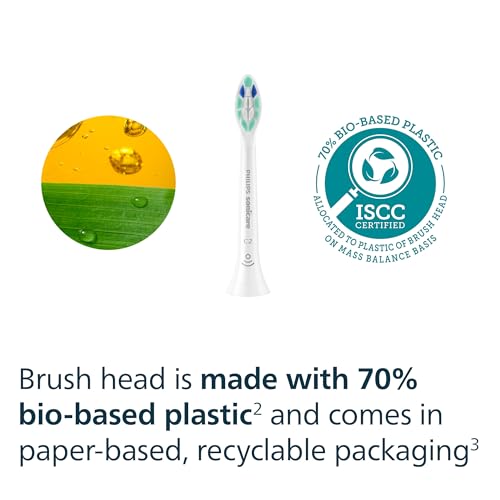 Philips Sonicare C2 Plaque Control - Genuine Replacement Electric Toothbrush Heads, White, 3 Pack, HX9023/65