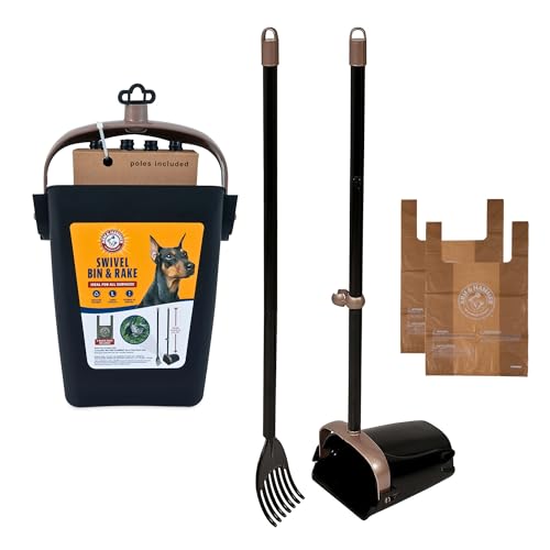 Arm & Hammer Swivel Bin & Rake