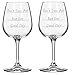Good Day - Bad Day - Don't Even Ask Wine Glass (Set of 2)