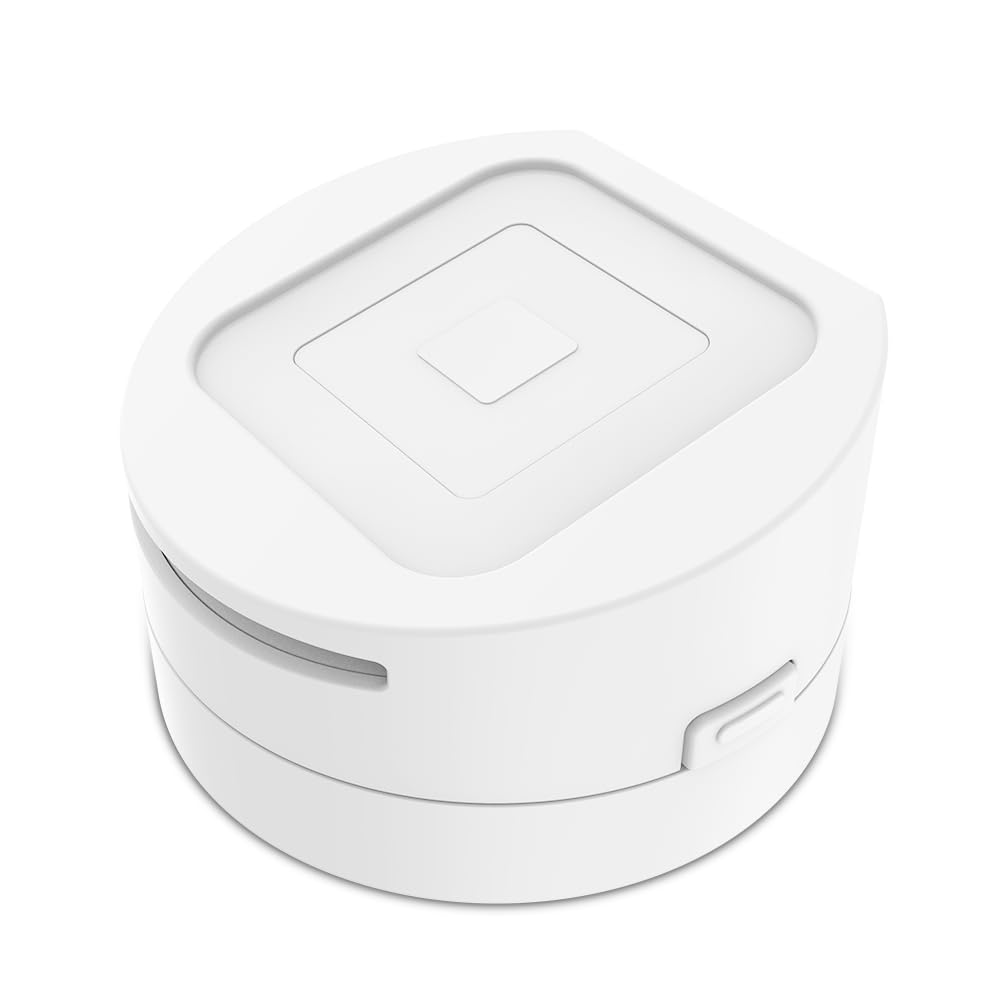 Dock for Square Reader - Compatible with 1st and 2nd Generation Square Reader, Elegant White Case, Anti-Sleep Feature, Includes 1.5m Cable - Stylish and Functional, White.